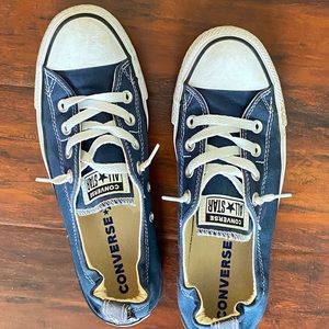 Converse navy shoes